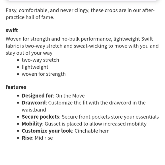 Lululemon Black Dance Studio Crop Pant Sz 6 Cropped Pants W6AVQS - Picture 9 of 10